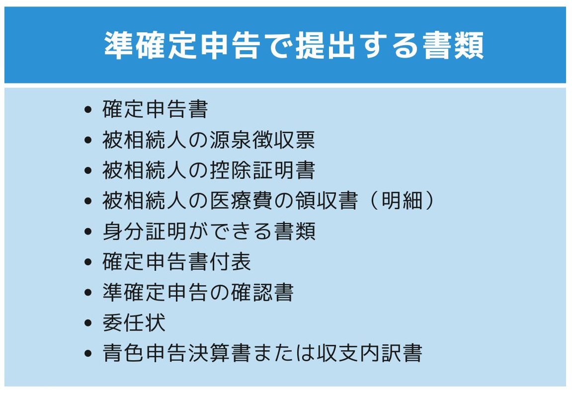 準確定申告で提出する書類